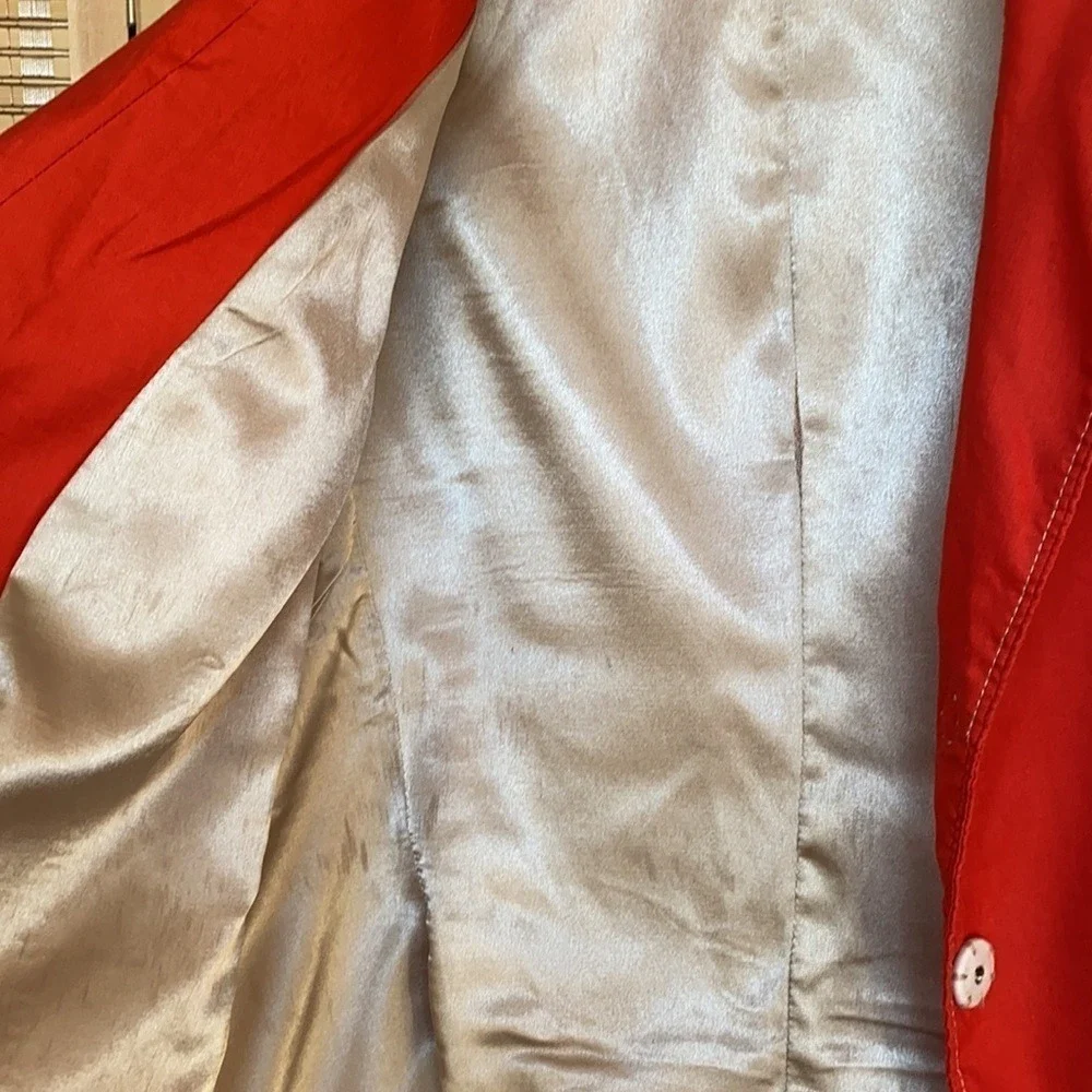 Tahari Red Blazer Jacket Womens Size Small Contrast‎ Stitching women size 12